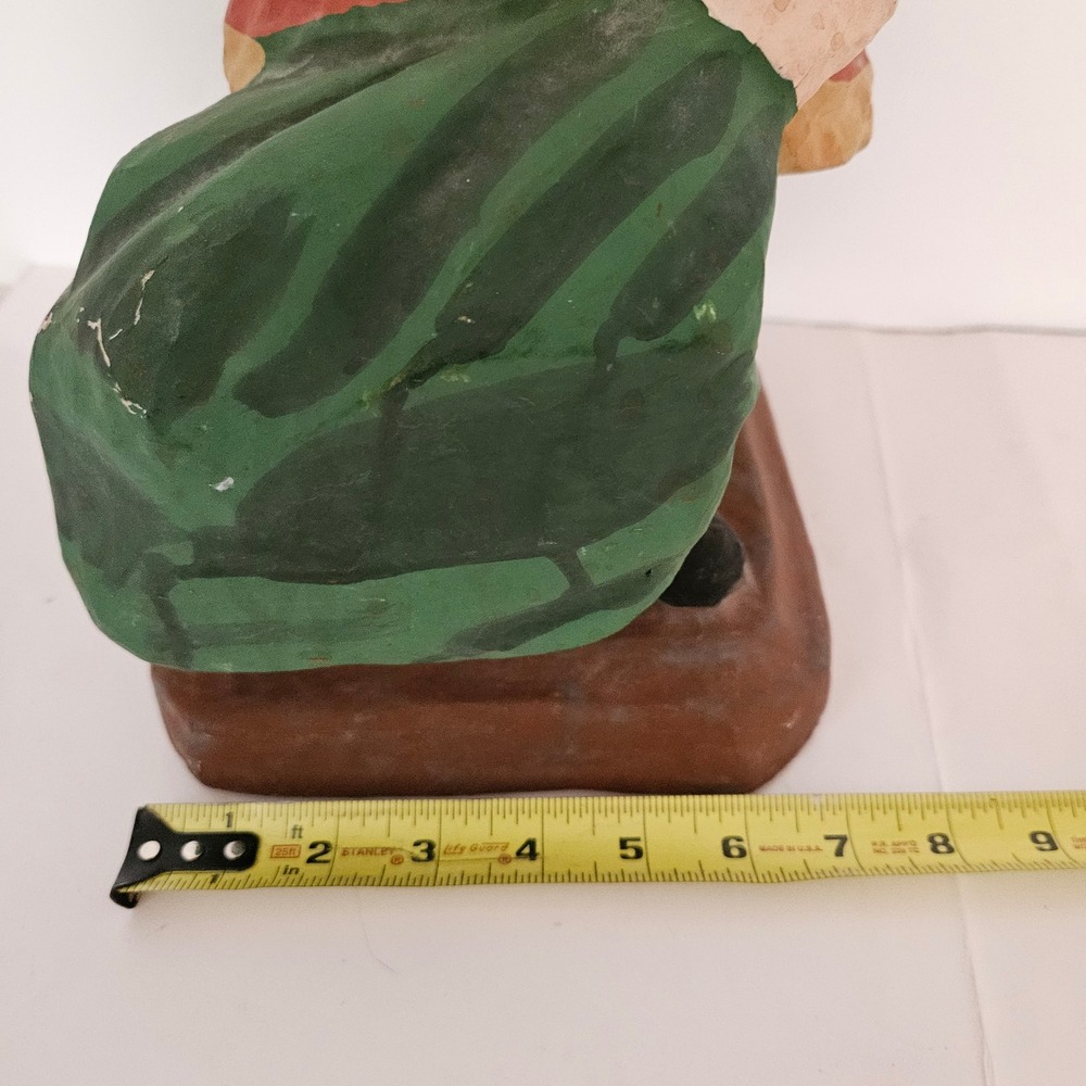 Vintage Caldor papier-mâché Santa Claus Figurine Folk Art Style Father Christmas - Picture 15 of 16
